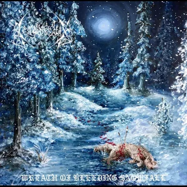 Album cover for Kommodus - Wreath of Bleeding Snowfall