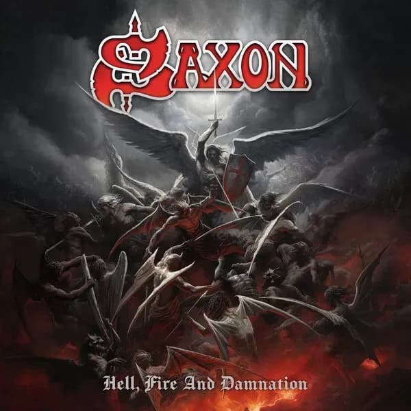 Album cover for Saxon - Hell, Fire and Damnation